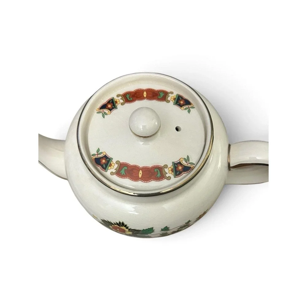 Vintage Price Kensington Ceramic Chintz Teapot Floral Gold Trim England 4065